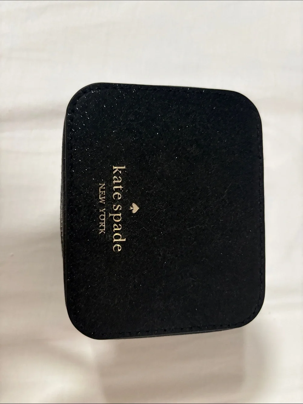 kate spade Black Jewelry Travel Case with Gold Zipper